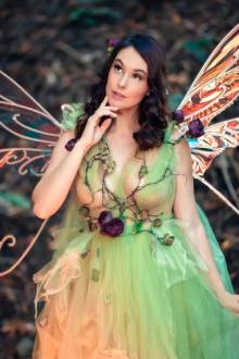 Meg Turney As A Green Fairy