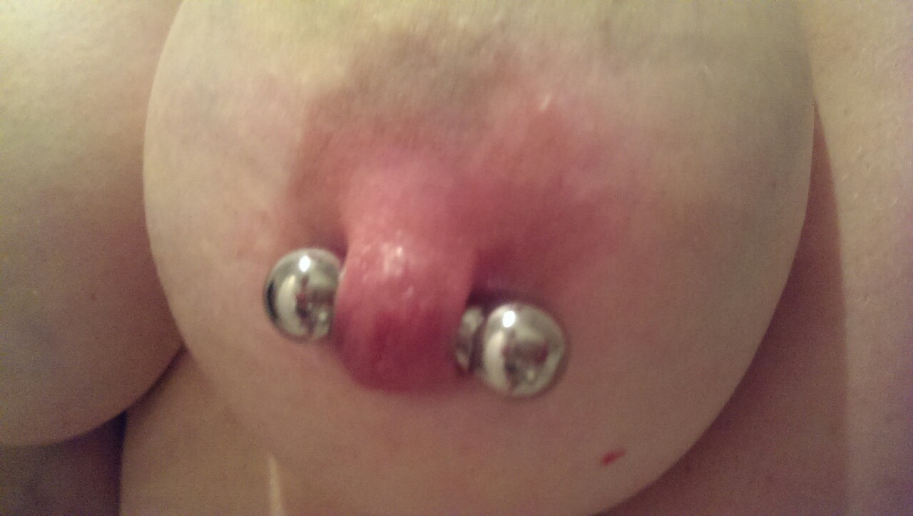 northsub got my nipple piercings stretched a