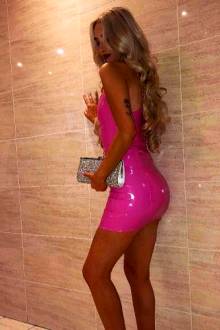 Pink PVC Dress