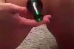 Heineken In Her Asshole