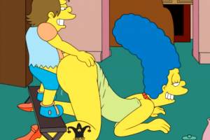 Marge Simpson getting ass fucked by Nelson again