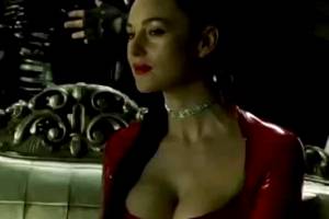 Monica Bellucci’s Insane Cleavage In The Matrix Reloaded.