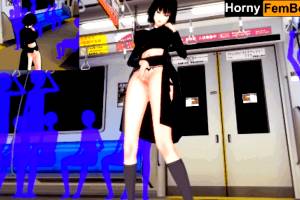 One Punch Man – Horny Fubuki masturbates in the train