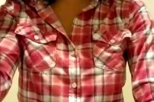 Titty Reveal In My Plaid Shirt!